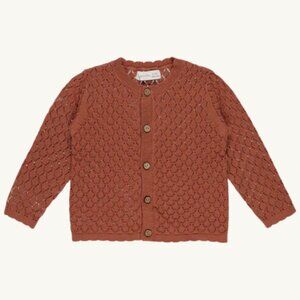 NWT - Rylee + Cru crochet baby cardigan Poppy size 18-24M
